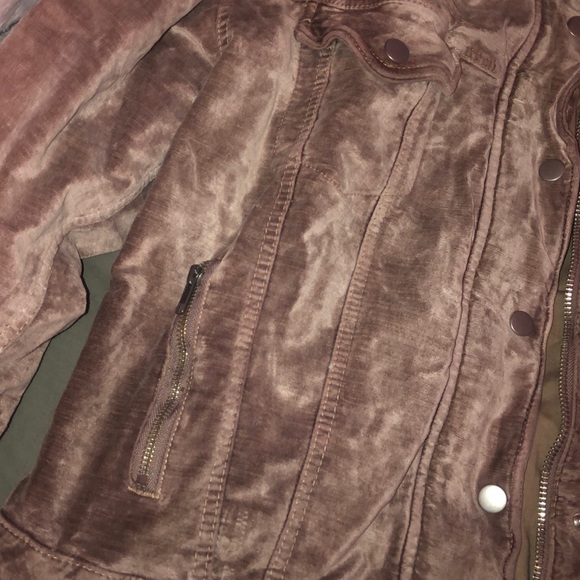 Free people oversized trucker moto crushed velvet jacket - Picture 4 of 7
